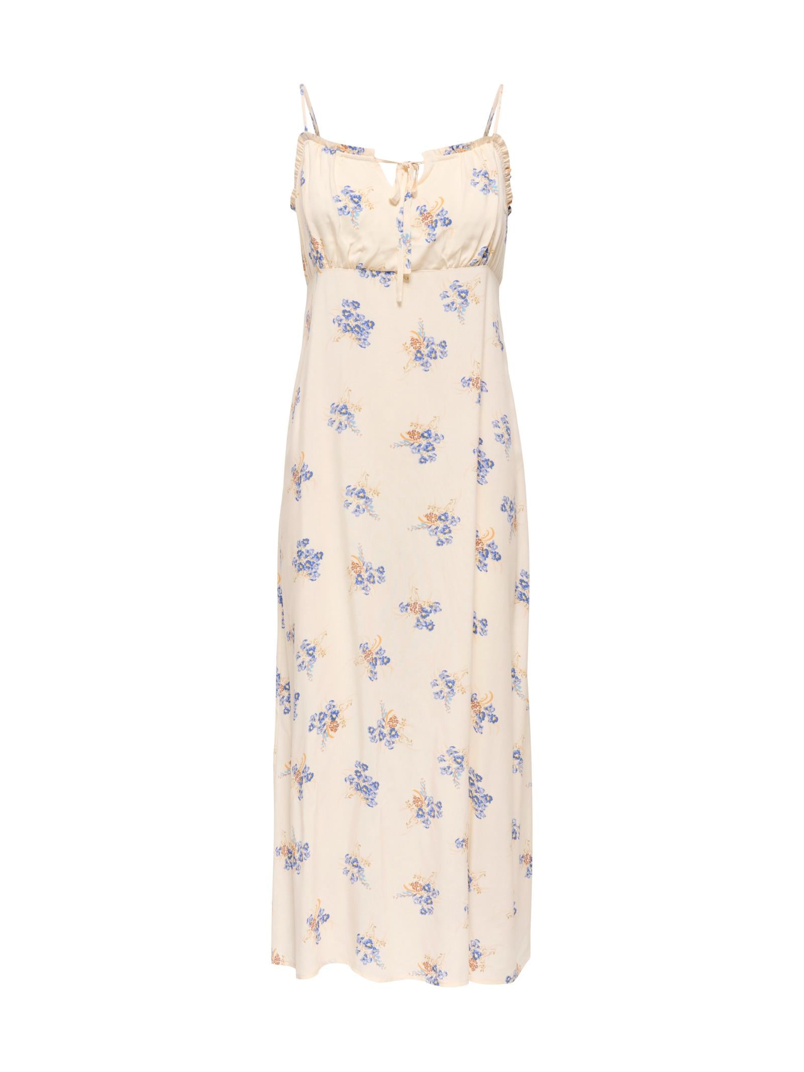 Abito Only Nelly Bianco lungo smanicato con balza 15322844 /Cloud Dancer ONLY 