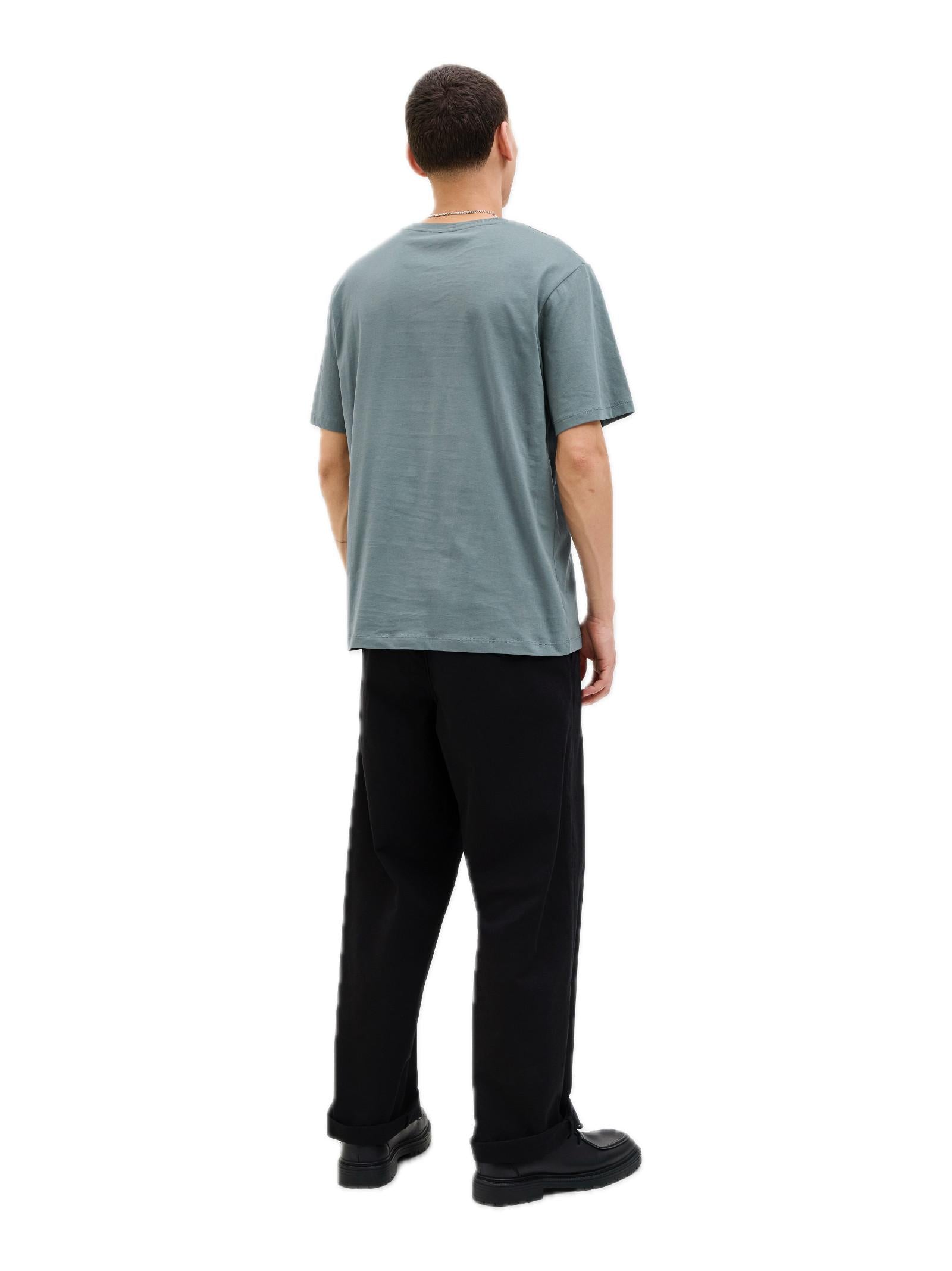 T-shirt Jack & Jones Logo Petrolio girocollo 12279535 /STORMY WEATHER JACK & JONES 