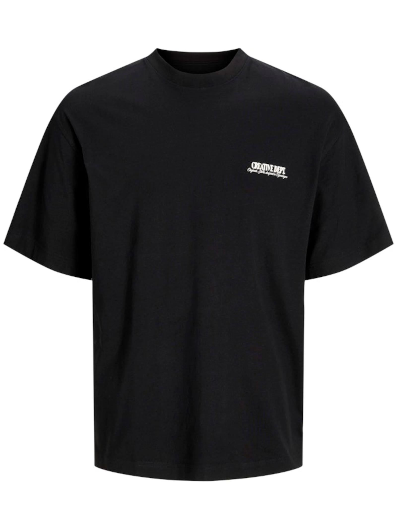 T-shirt JACK & JONES Nero con stampa 12265826 /Black JACK & JONES 