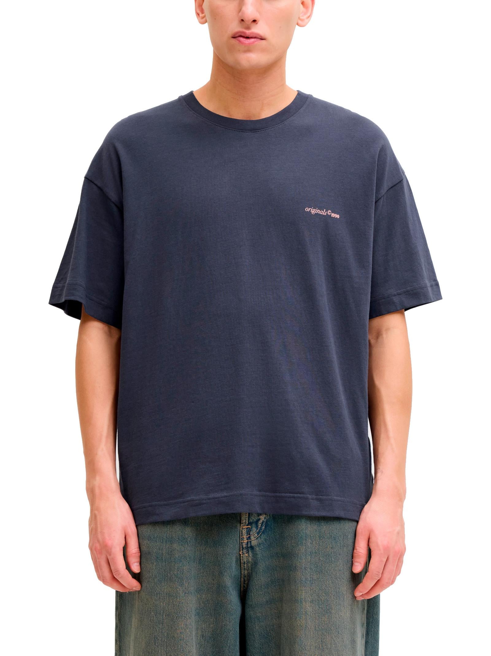 T-shirt Jack & Jones Blu Graphic stampa 12290892 /Odyssey Gray JACK & JONES 