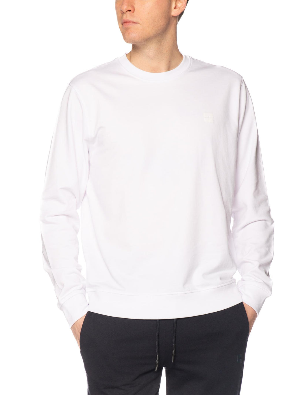 Felpa Urban Ring Bianco basic girocollo UR1120003 BIANCO URBAN RING 