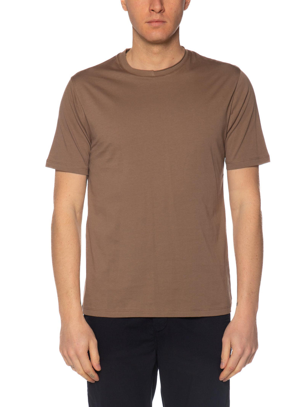 T-shirt Seinse Fango con collo elastico TE3304 FANGO SEINSE 