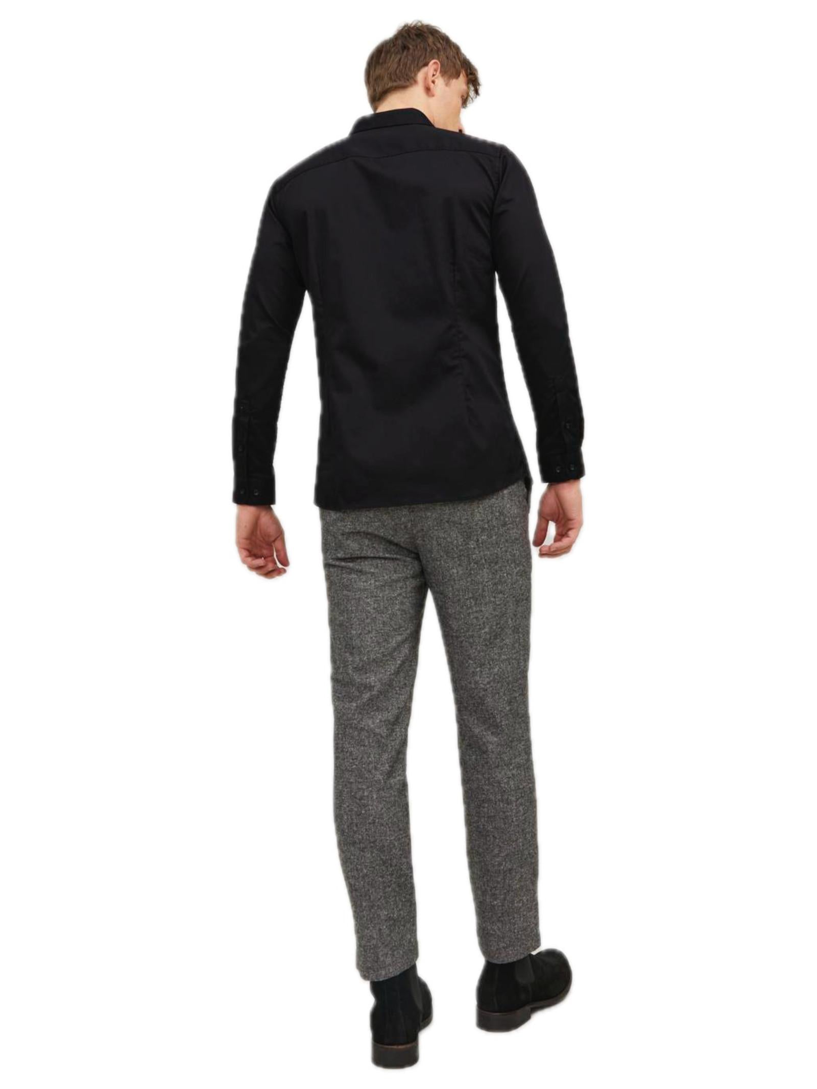 Camicia Jack & Jones Nero Parma manica lunga 12097662 /Black JACK & JONES 