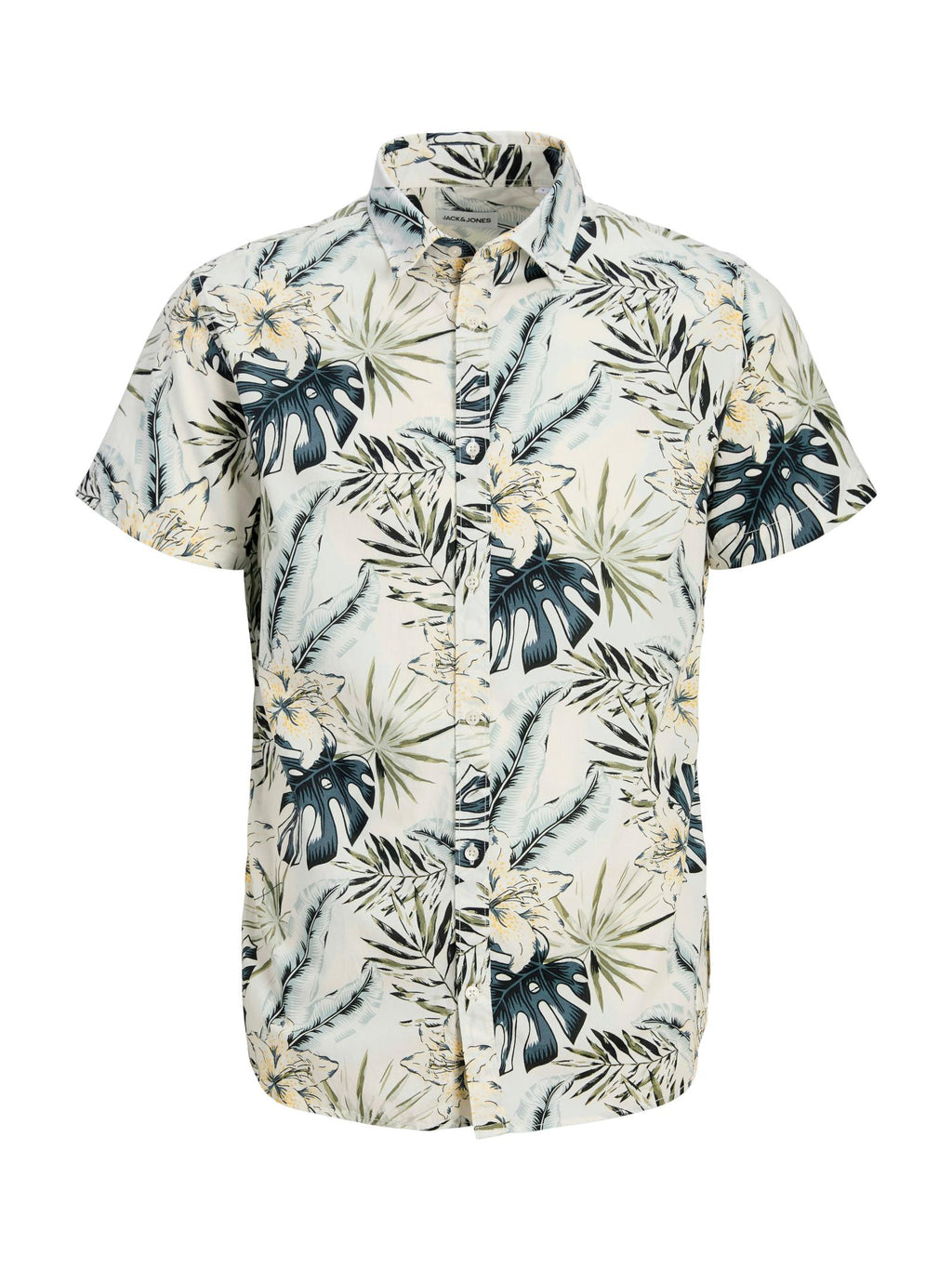 Camicia Jack & Jones Hawaii Bianco con stampa floreale 12269137 /Cloud Dancer JACK & JONES 