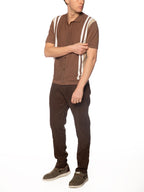 Pantalaccio Gianni Lupo Marrone in lino MICHIGAN COFFE GIANNI LUPO 