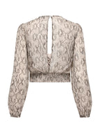 Blusa Only Pitone Sadia con nodo 15344797 /Pastel Parchment ONLY 