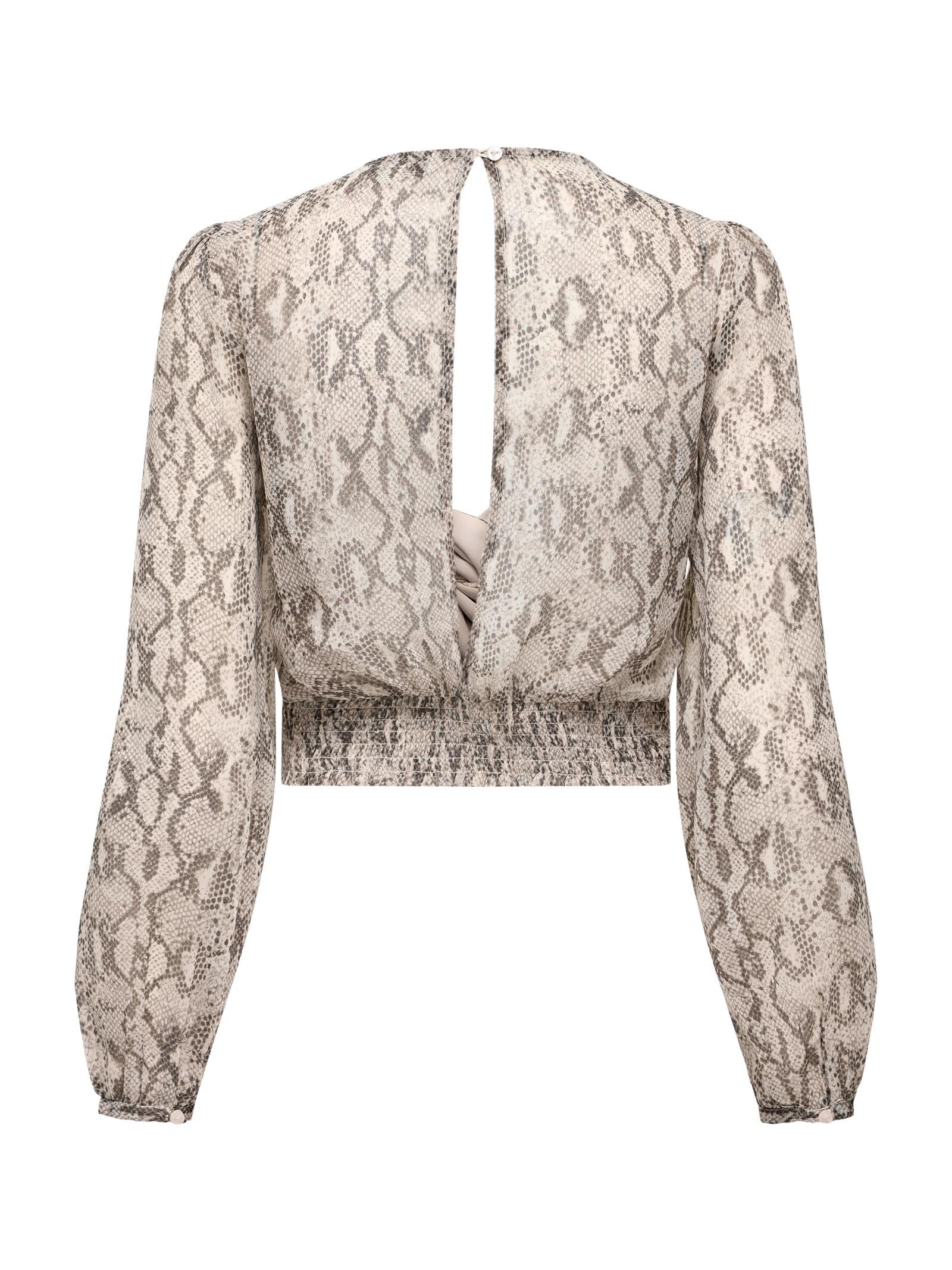 Blusa Only Pitone Sadia con nodo 15344797 /Pastel Parchment ONLY 