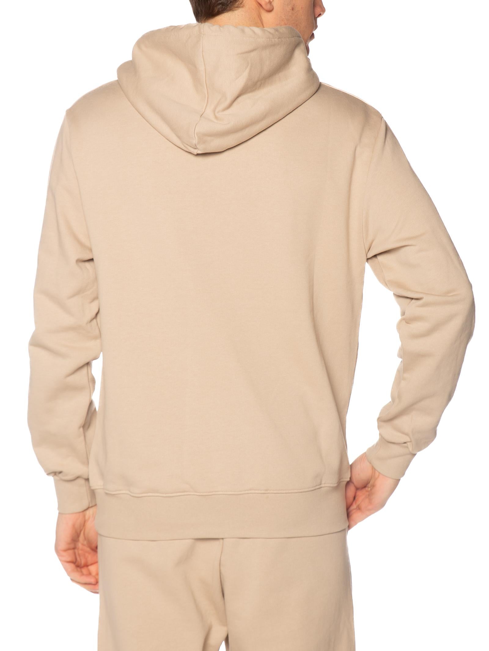 Felpa DS2 Sabbia stampa specchio con cappuccio SS26253 SABBIA DS2 