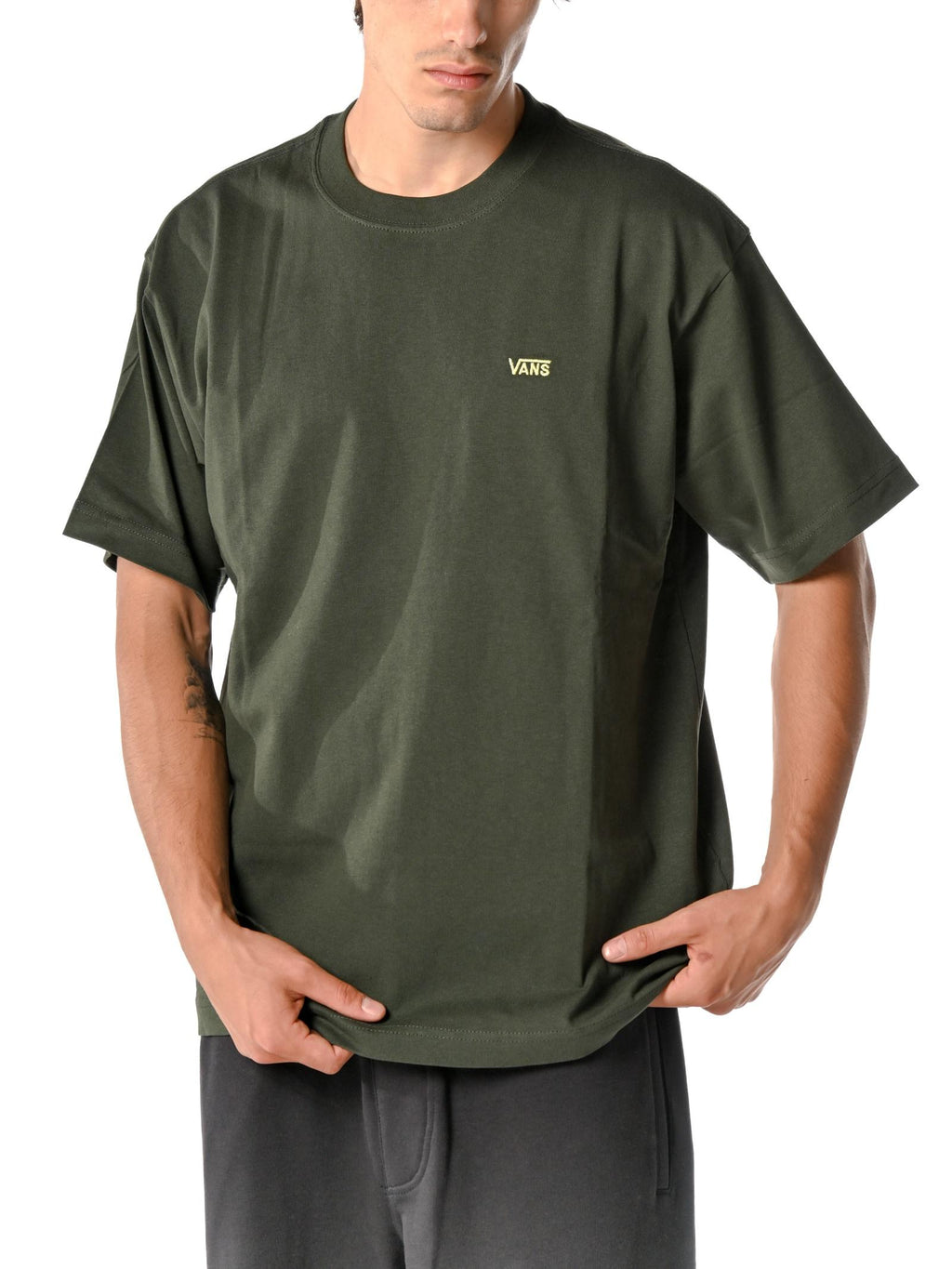 T-shirt Vans Verde logo Loose P1P Dried Kelp VANS 