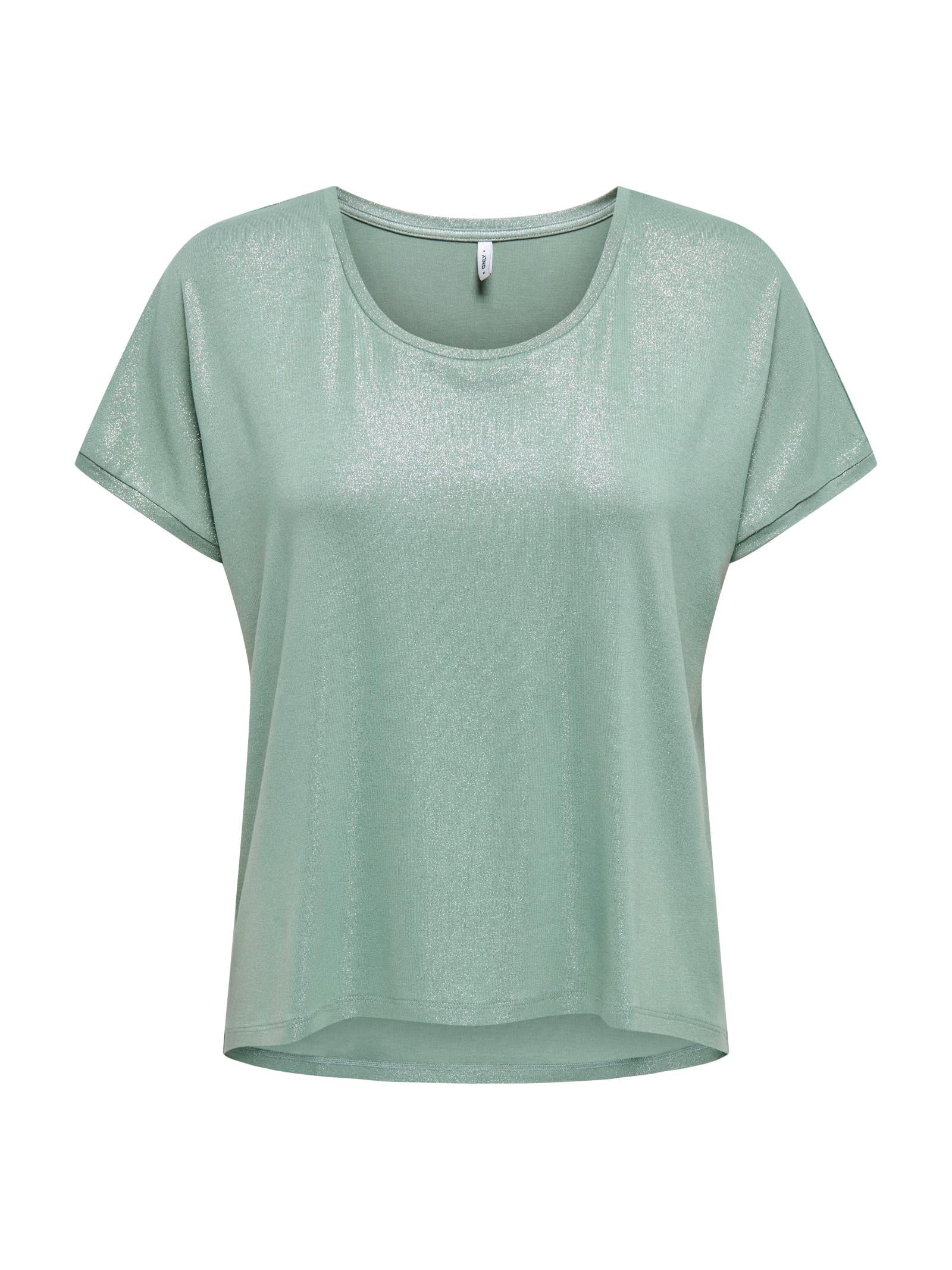 T-shirt Only Verde Carrie con glitter 15315976 /Lily Pad ONLY 