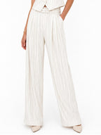 Pantalone Imerial Panna gessato P3ZQLAF PANNA IMPERIAL 