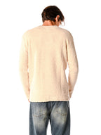 Maglia Block Eleven Ecru in bouclè 13BITETTO ECRU BLOCK ELEVEN 