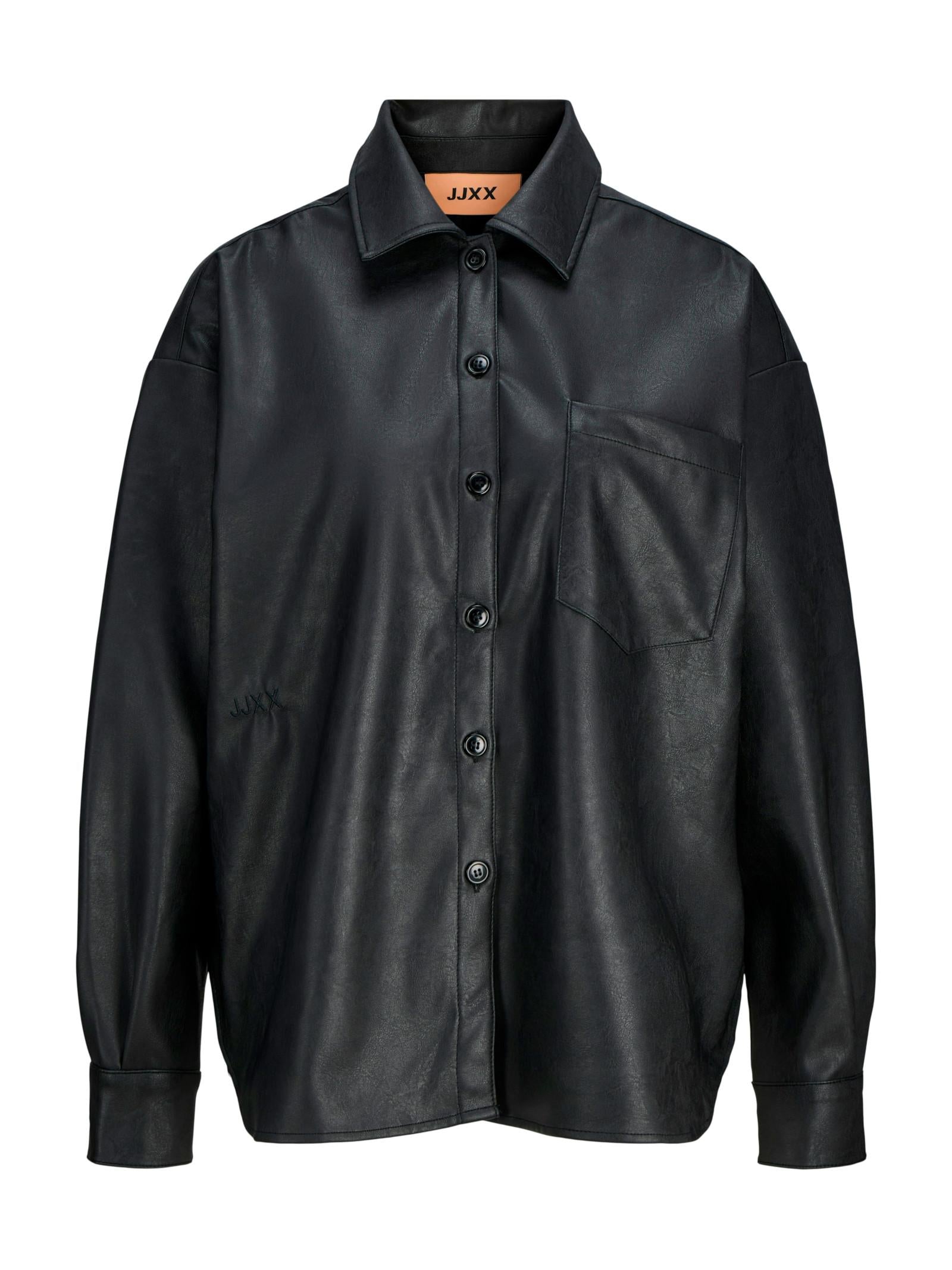 Camicia JJXX Sif Nero in ecopelle 12278941 /Black JJXX 