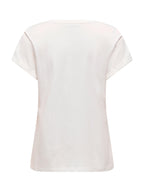 T-shirt Only Feluca Bianco con stampa 15367627 /Cloud Dancer ONLY 