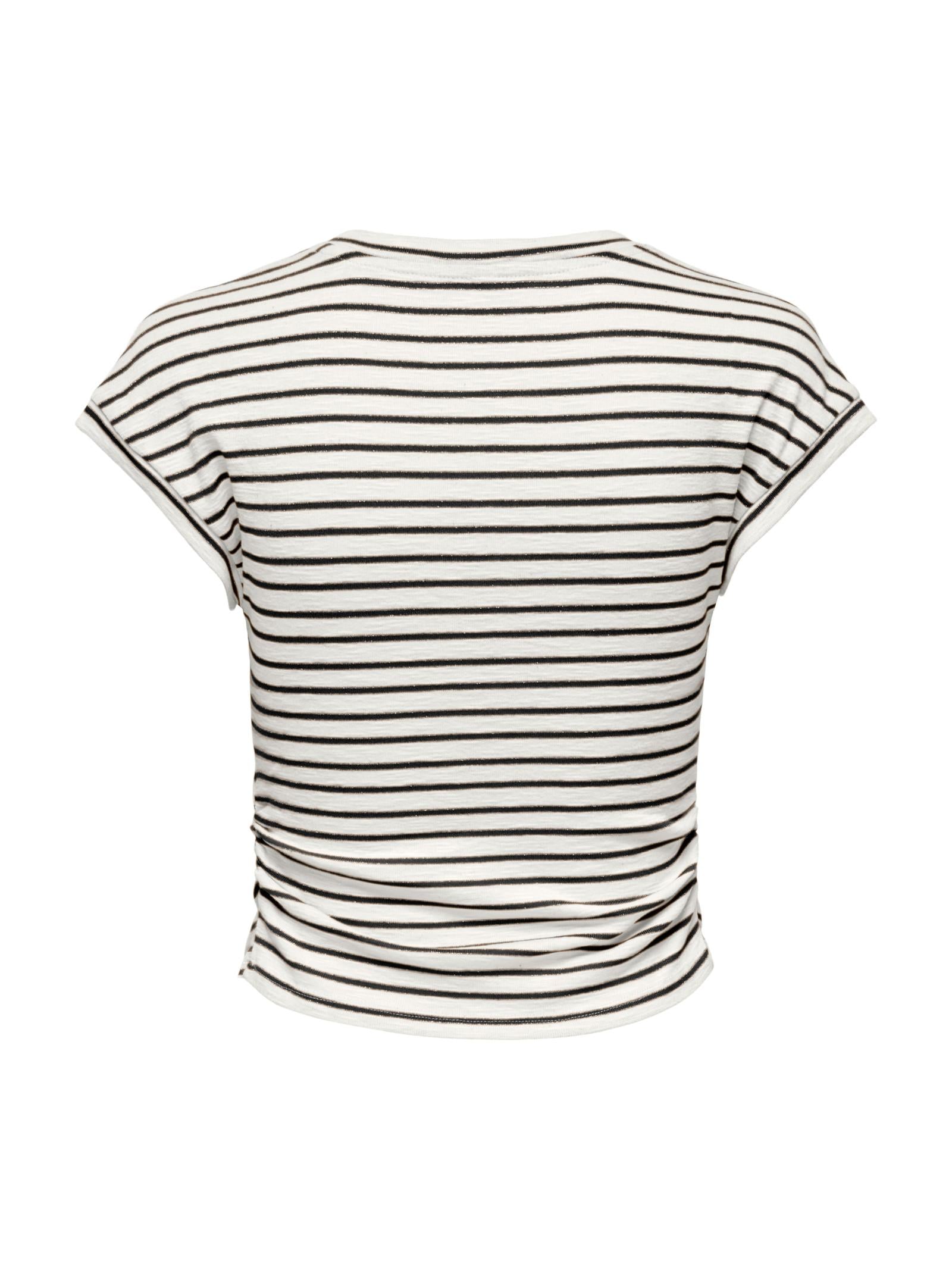 T-shirt Only Nero Bianco a righe 15346596 /Black Cloud Dancer ONLY 