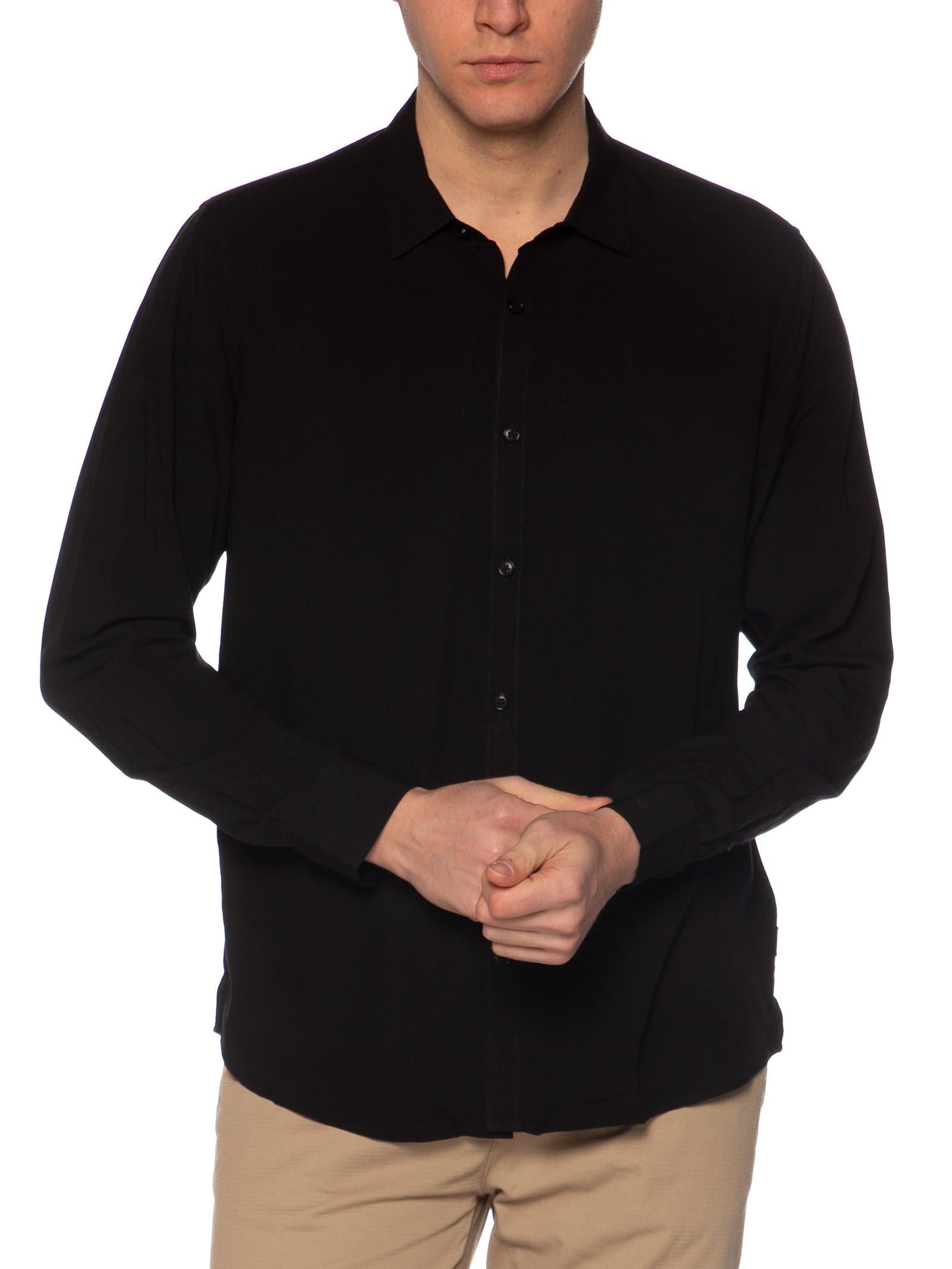 Camicia Gianni Lupo Nero viscosa GL7677S NERO GIANNI LUPO 