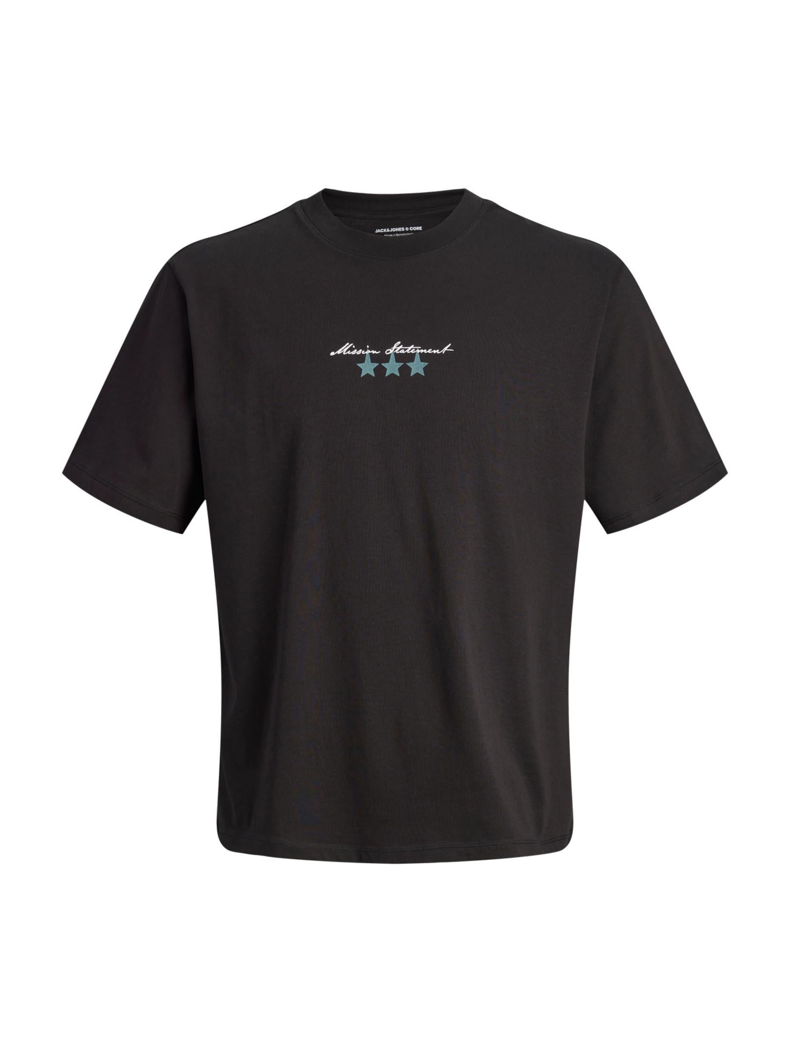 T-shirt Jack & Jones Nero Dust stampa 12292994 /Black JACK & JONES 