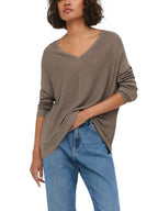 Maglia JDY Nocciola con scollo a V 15376567 /Walnut JDY 