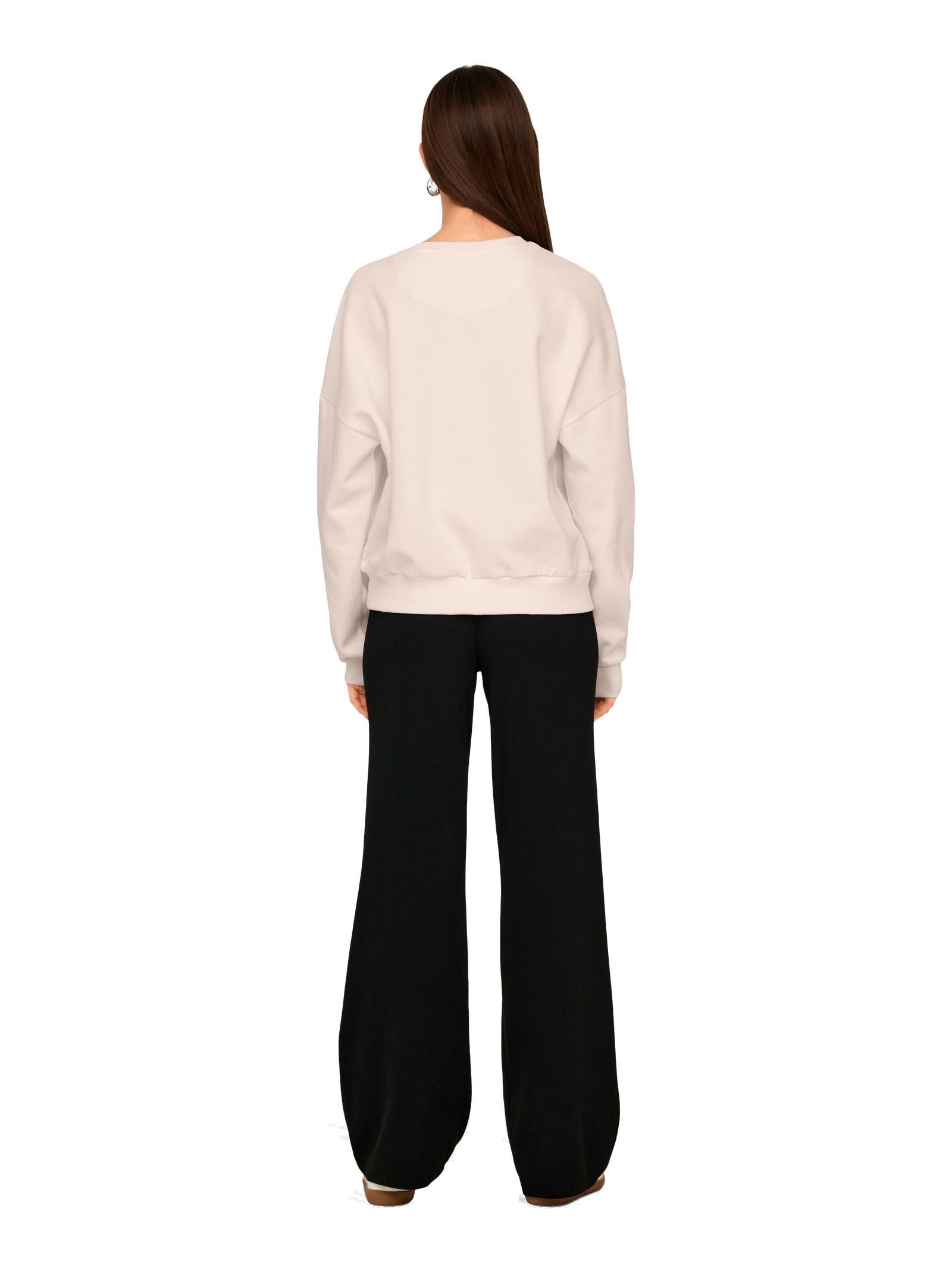 Felpa Only Rolling Stones Ecru stampa 15345927 /Ecru ONLY 