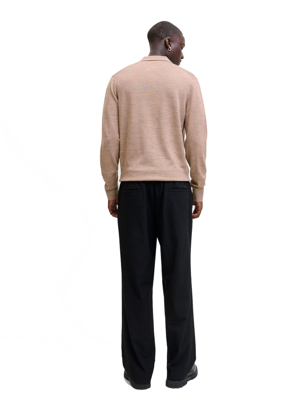 Maglia Jack & Jones Merino Nocciola polo 12281757 /Greige JACK & JONES 