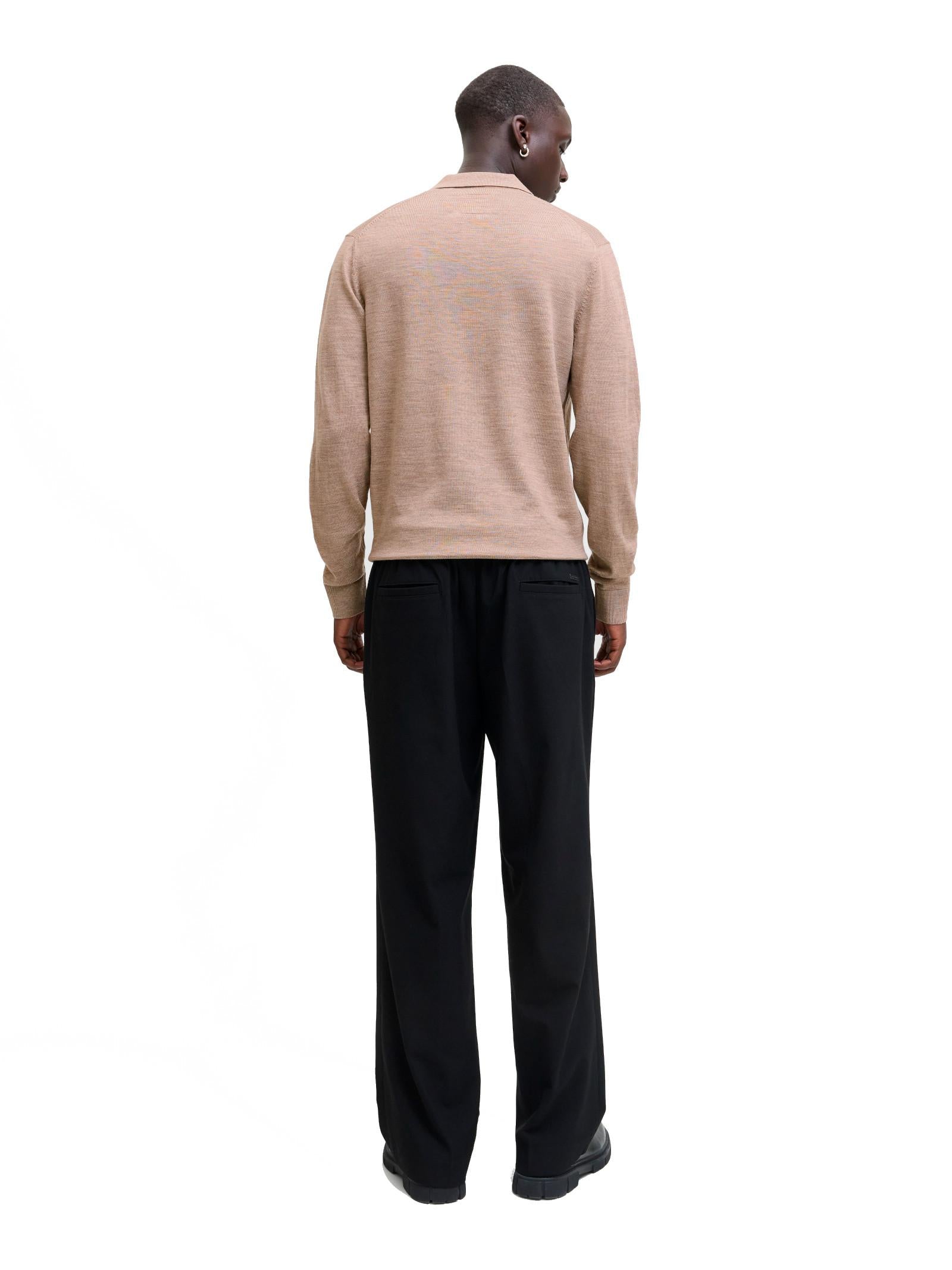 Maglia Jack & Jones Merino Nocciola polo 12281757 /Greige JACK & JONES 