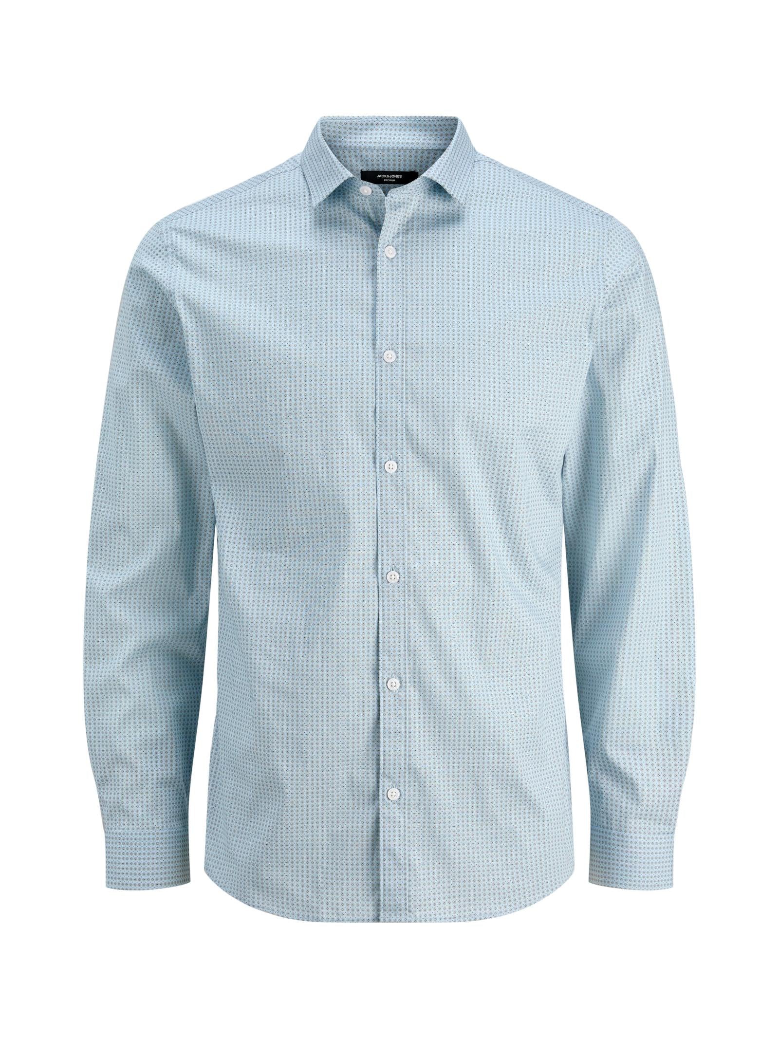 Camicia Jack & Jones Uomo Blackpool Celeste stretch 12284126 /Chambray Blue JACK & JONES 