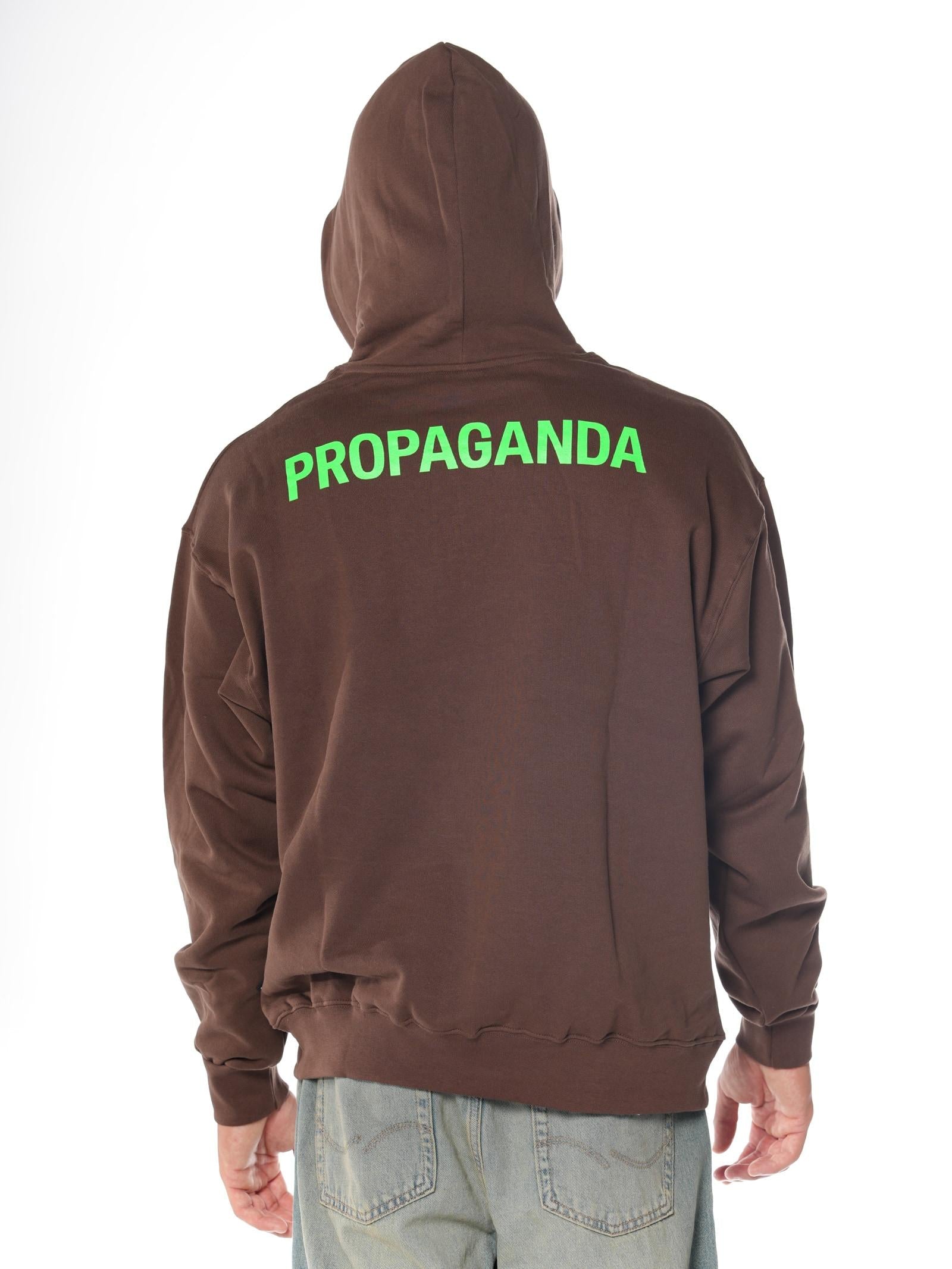 Felpa Propaganda Marrone Logo classic FE428 MARRONE PROPAGANDA 