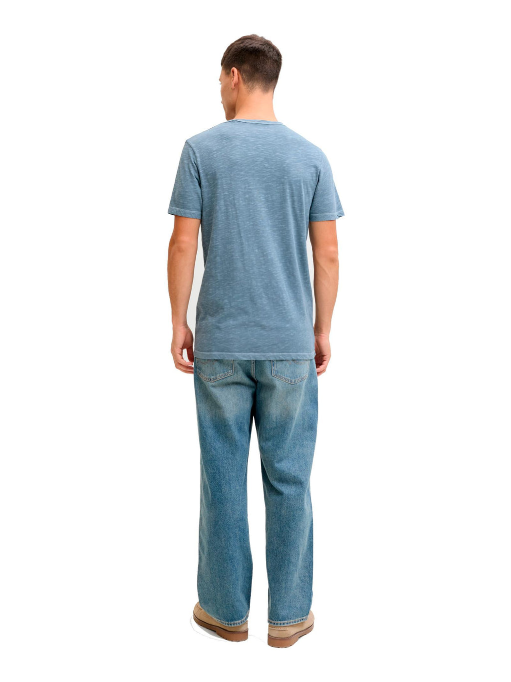 T-shirt Jack & Jones Avio Acqua marina scollo a V 12164972 /Blue Mirage JACK & JONES 