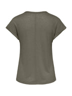 T-shirt Only Verde Dalila scollo a V 15376094 /Smokey Olive ONLY 