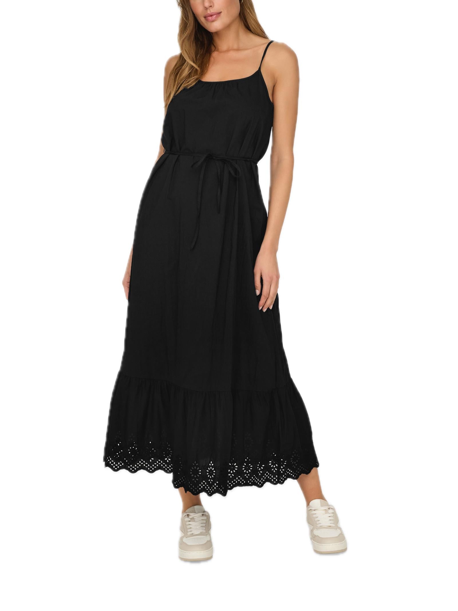Abito Only Lou Donna Nero lungo smanicato 15313166 /Black ONLY 