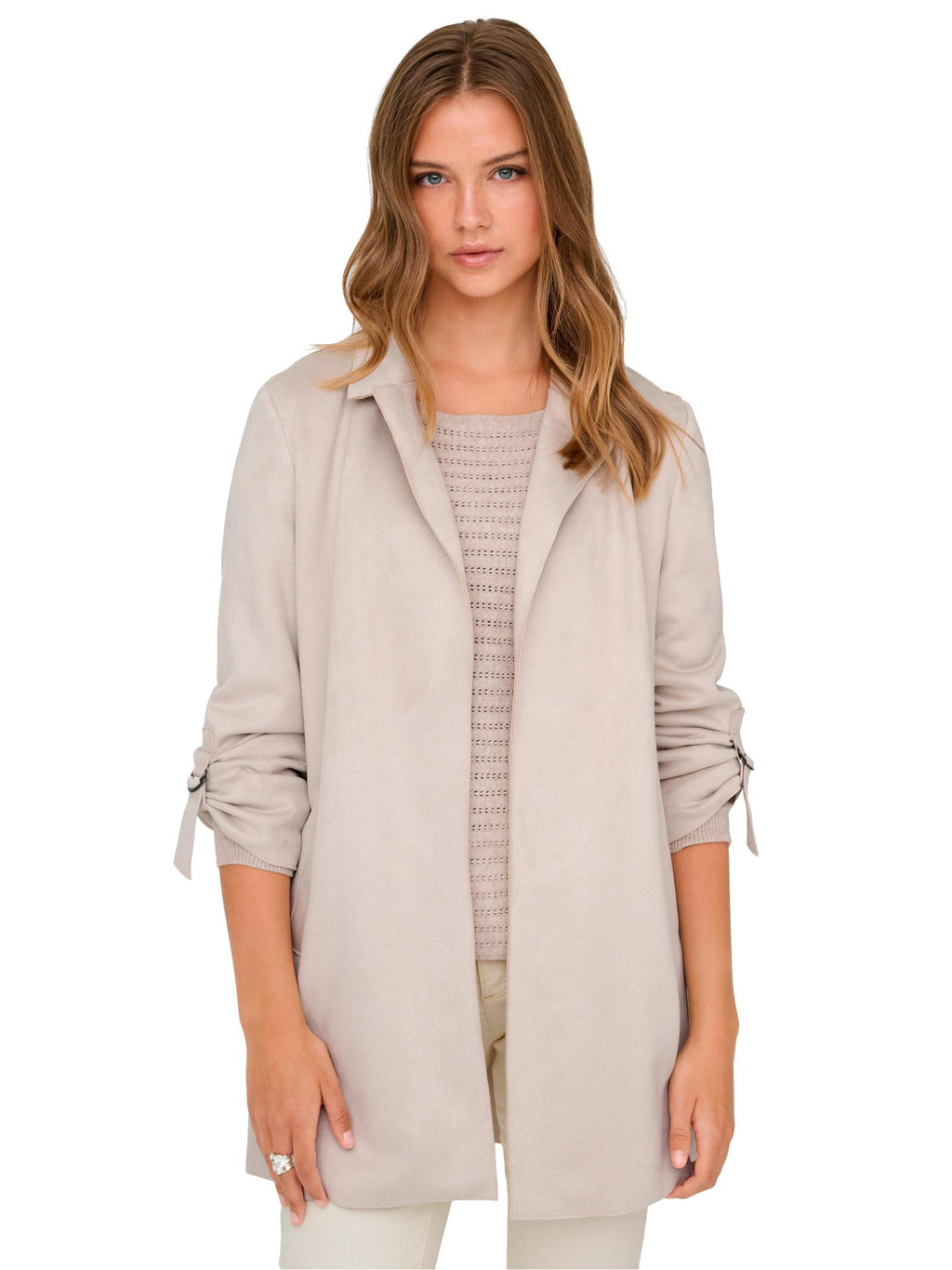 Giubbotto Only Joline Beige Scamosciato 15179864 /Pumice Stone ONLY 