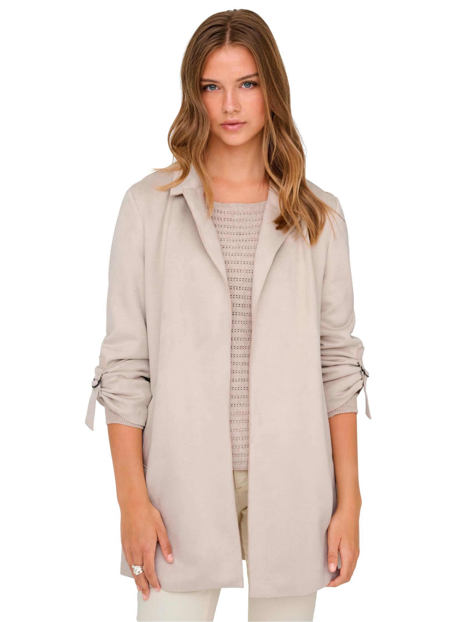 Giubbotto Only Joline Beige Scamosciato 15179864 /Pumice Stone ONLY 