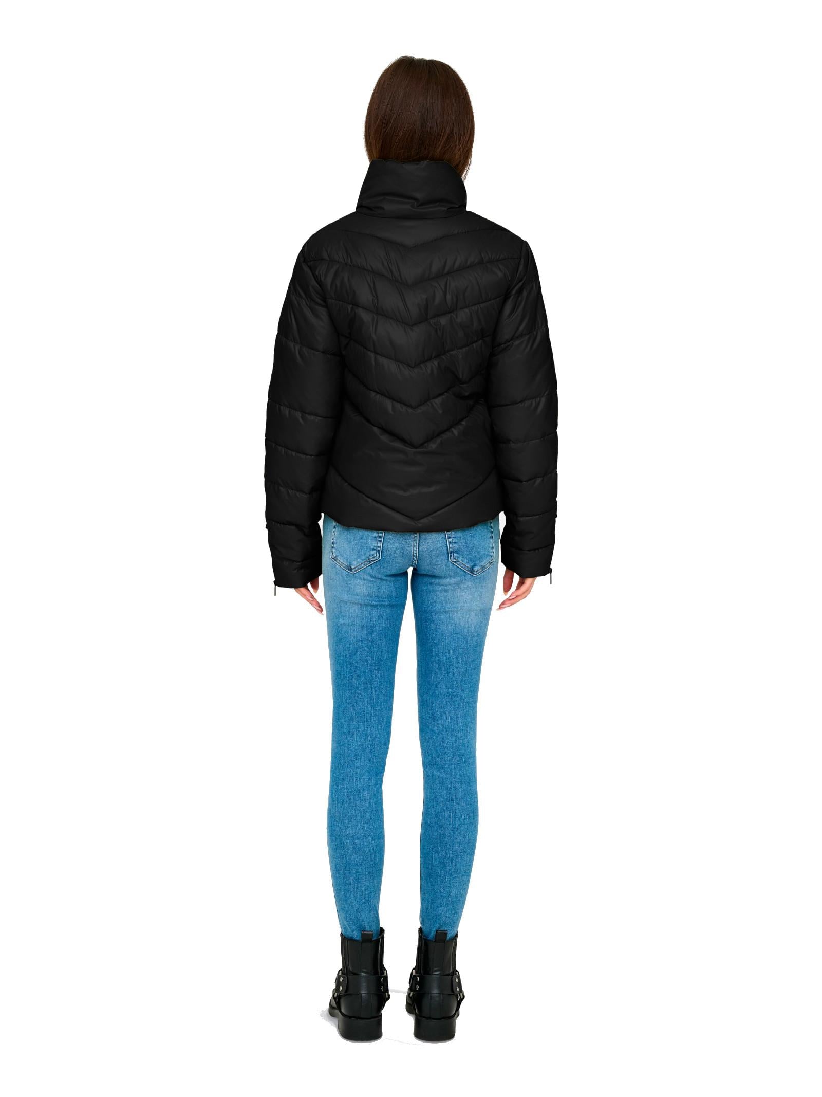 Piumino Jacqueline De Yong Fiona Nero collo alto 15330086 /Black JDY 