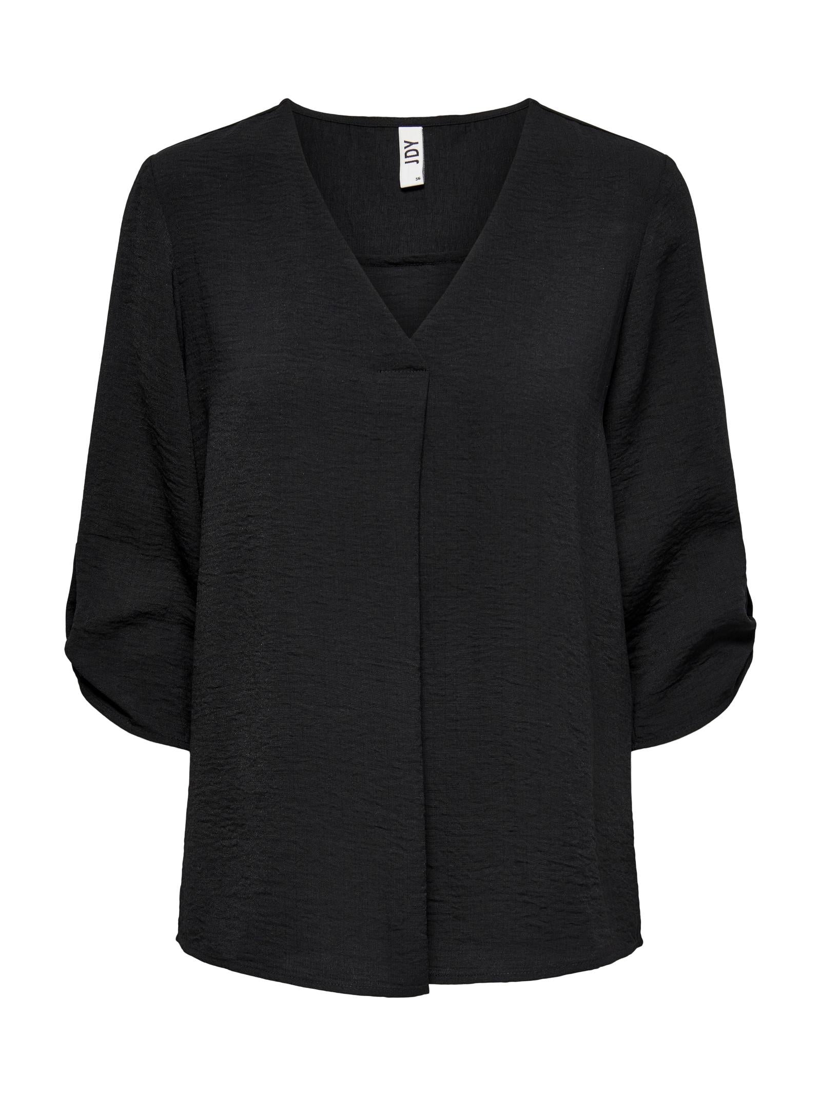Blusa Jacqueline De Yong Bianco Diva scollo a V 15226911 /Black JDY 