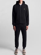 Felpa Lyle & Scott Nero cappuccio e zip ML420VOG JET BLACK LYLE & SCOTT 