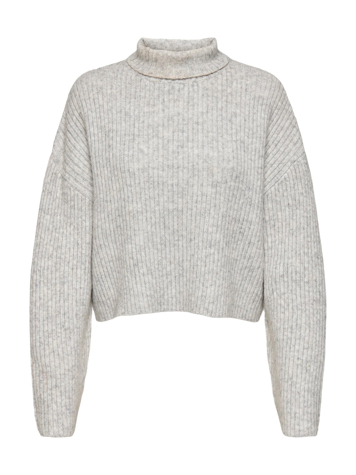 Maglia Only Melanie Grigio con collo alto 15321177 /Light Grey Melange ONLY 