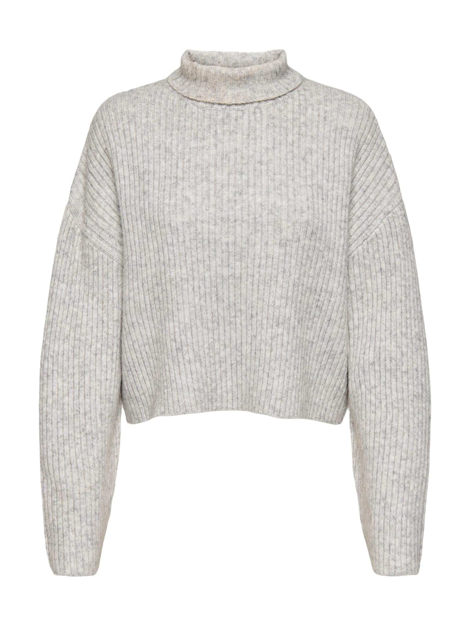 Maglia Only Melanie Grigio con collo alto 15321177 /Light Grey Melange ONLY 
