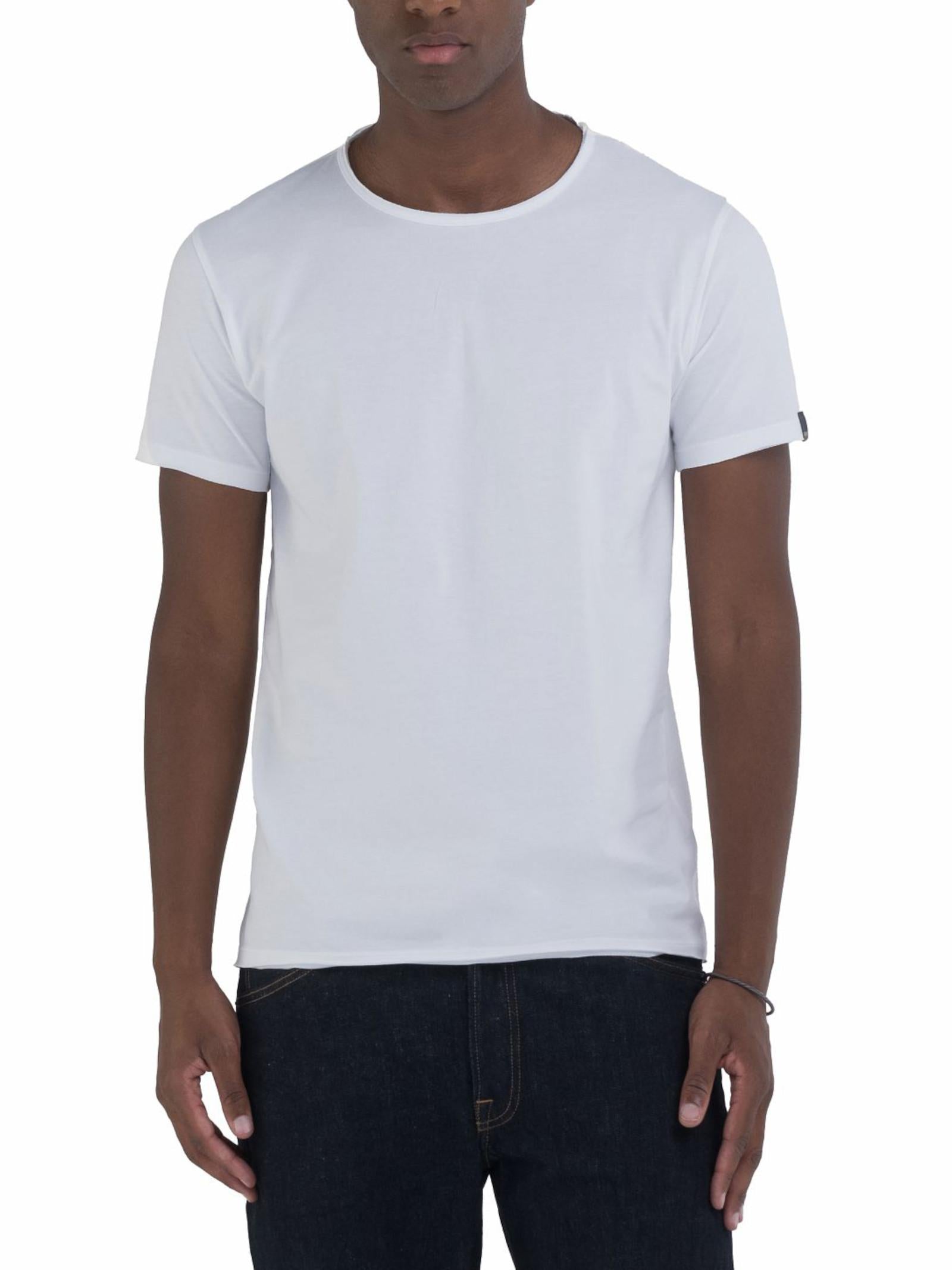 T-Shirt Replay Bianco girocollo mini logo sulla manica M3590 001 REPLAY 