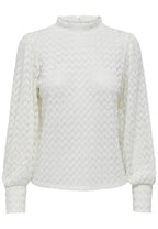 Blusa Jacqueline De Yong Bianco girocollo