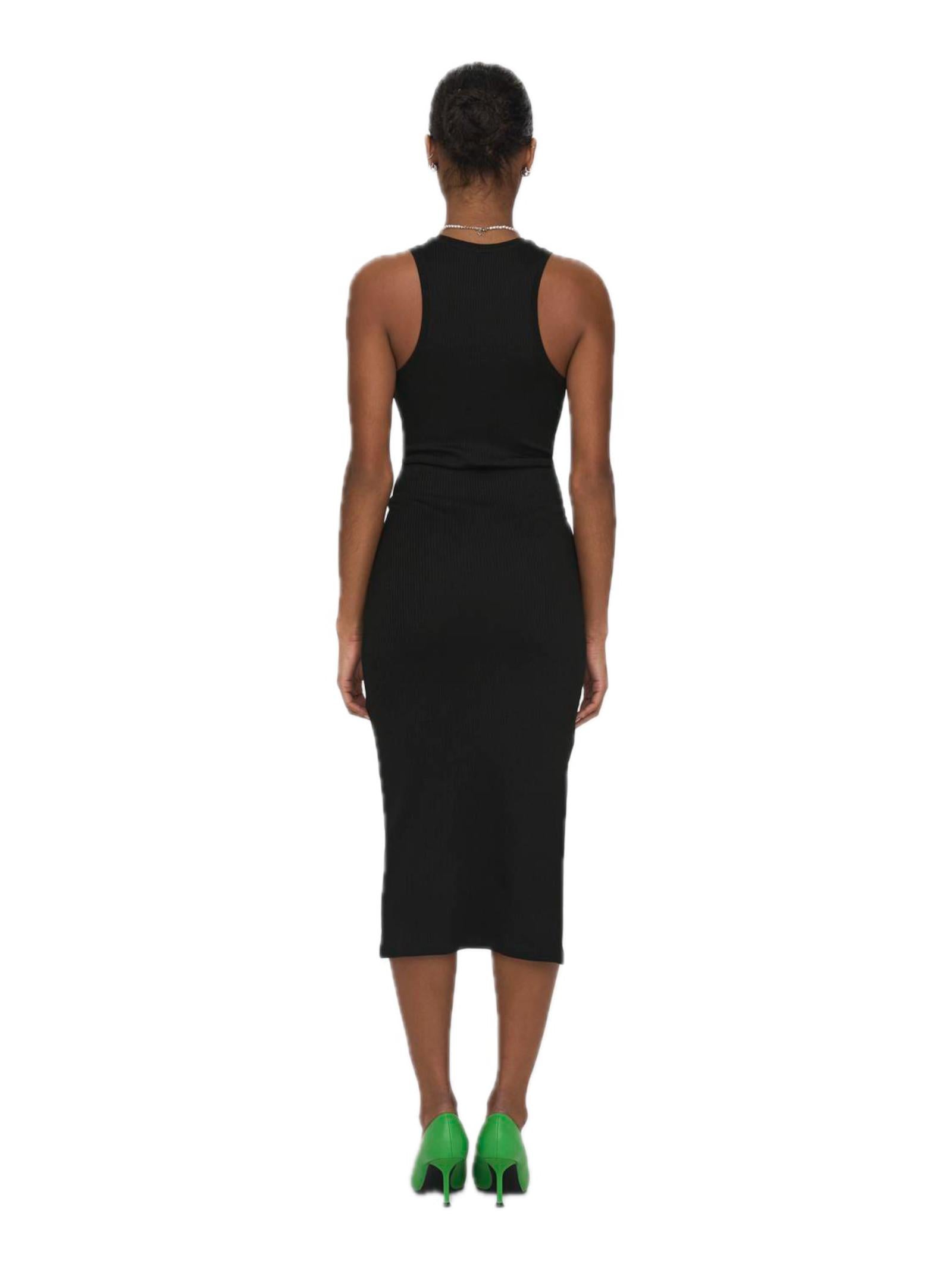 Abito Only Nero Belfast con spacco 15270619 /Black ONLY 