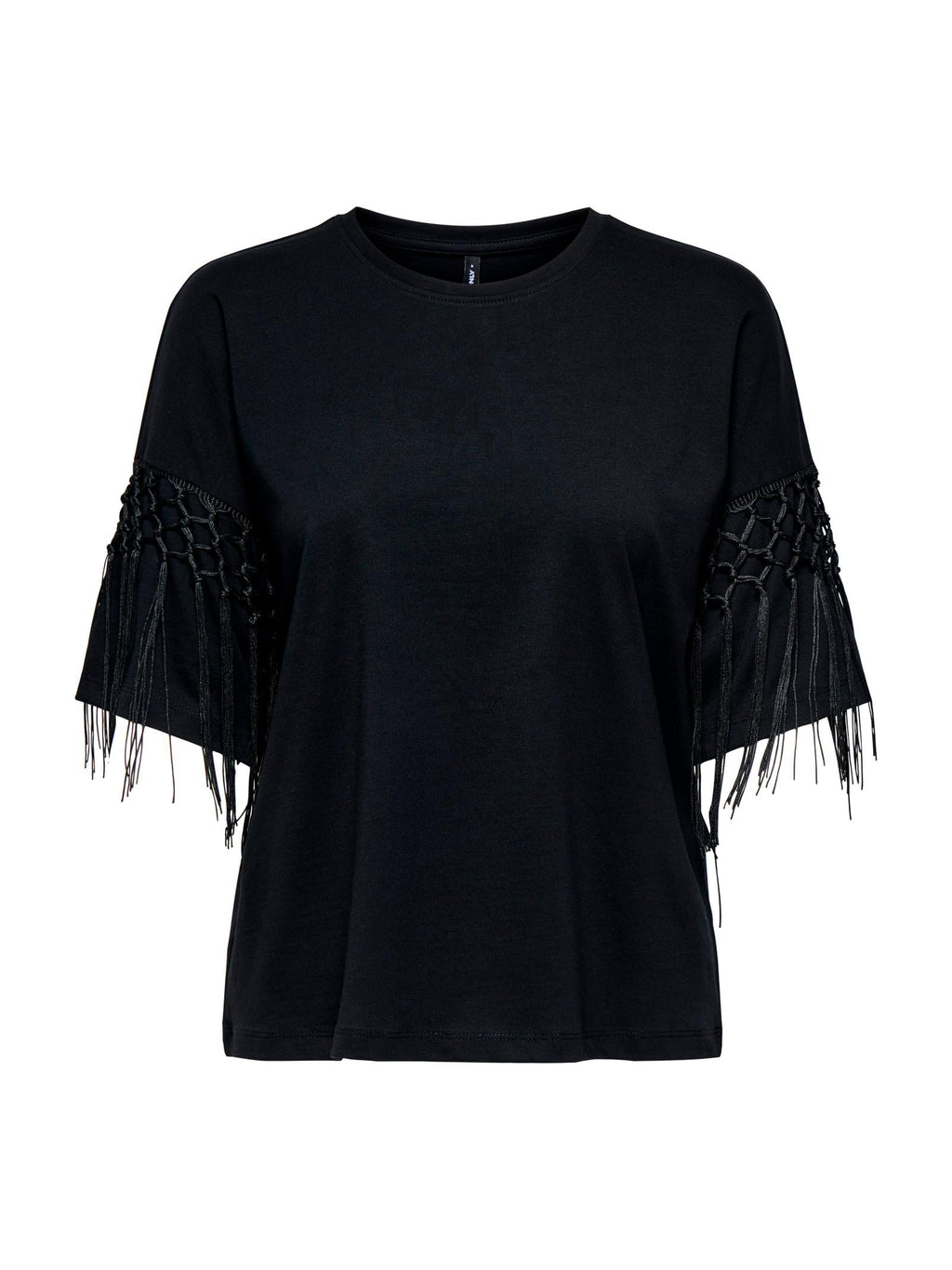 T-shirt Only Harley Nero con frange 15355816 /Black ONLY 