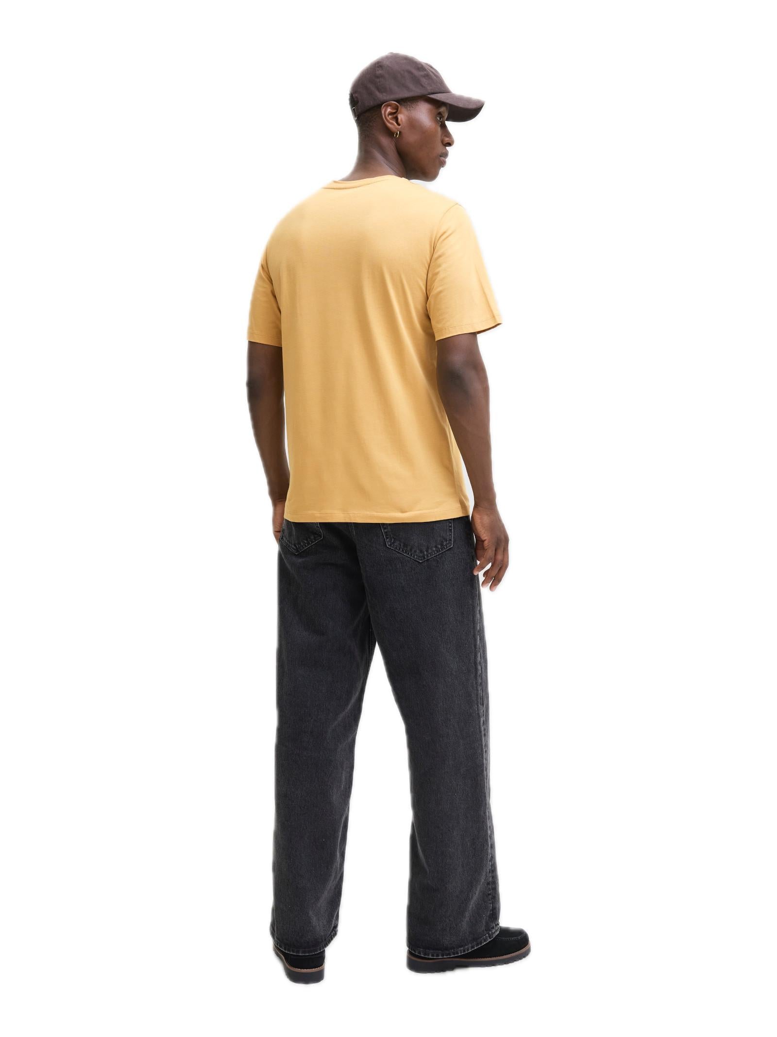 T-shirt Jack & Jones Logo Senape girocollo 12279535 /Curry JACK & JONES 