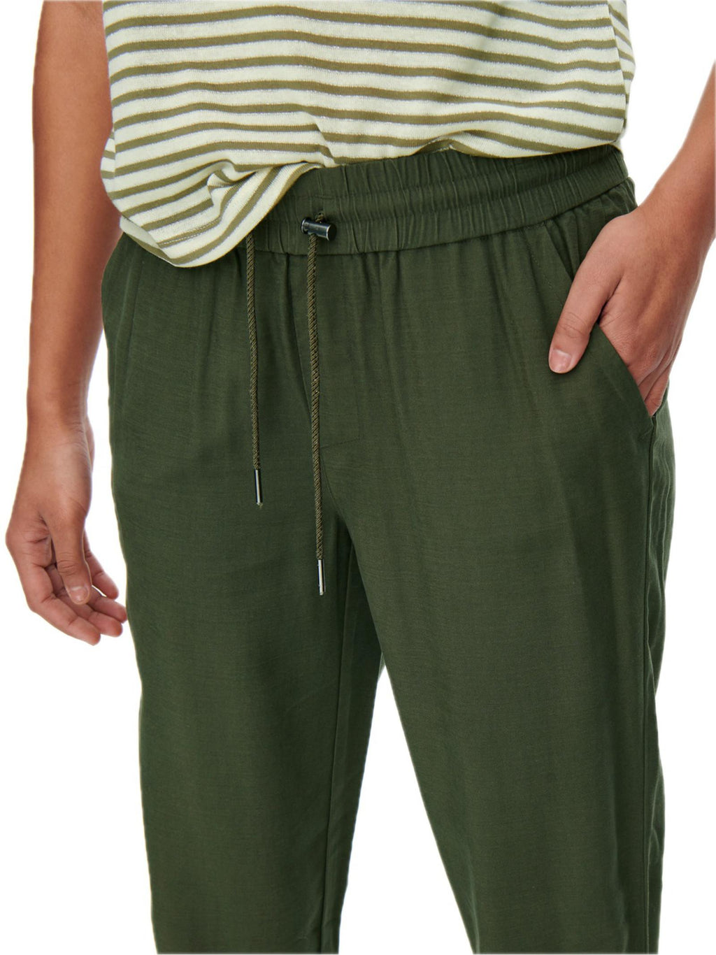 Pantalone Only Verde con polsino 15203946 /Grape Leaf ONLY 