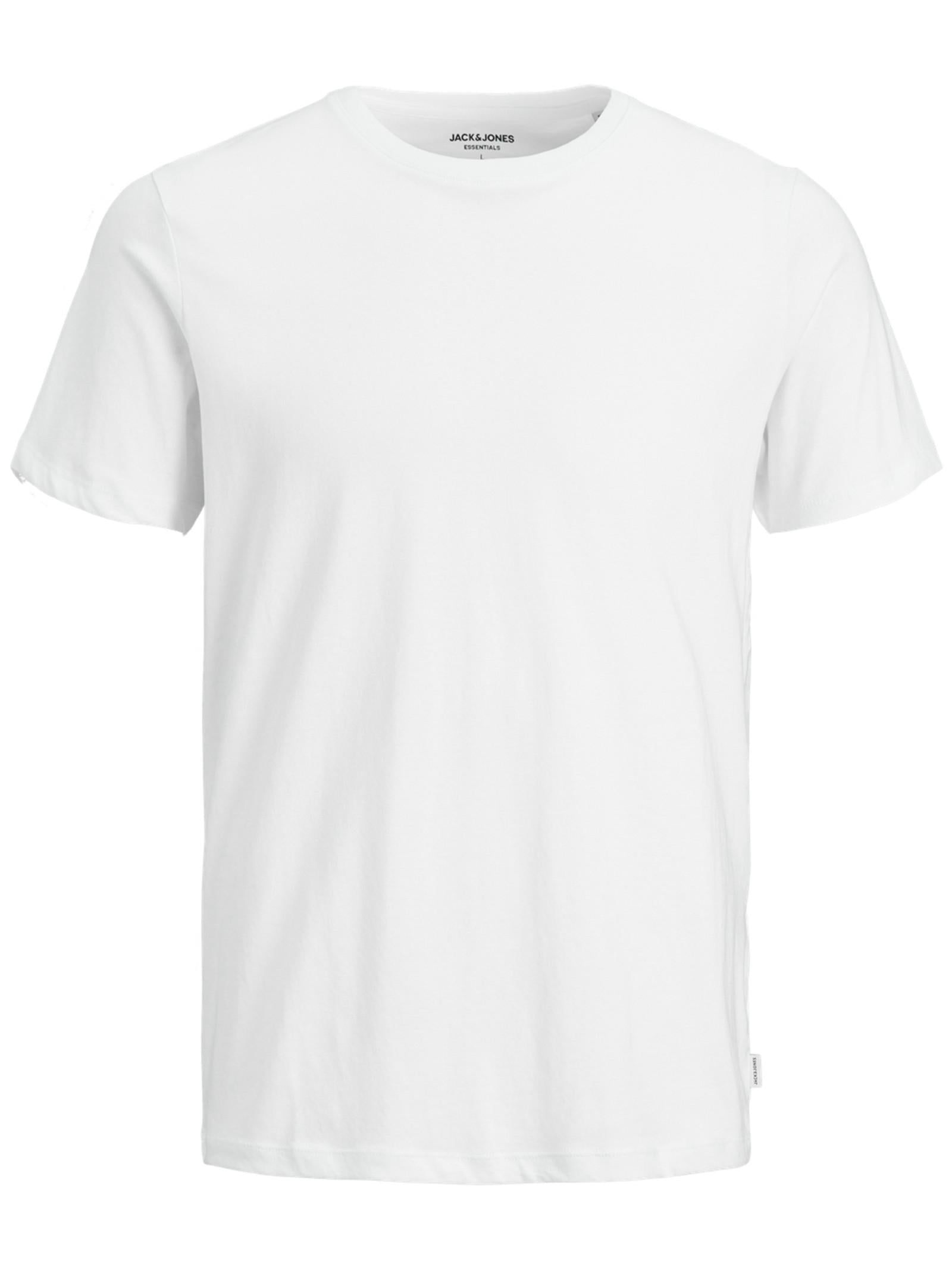 T-Shirt Jack & Jones Organic Bianco manica corta basic 12156101 /White JACK & JONES 