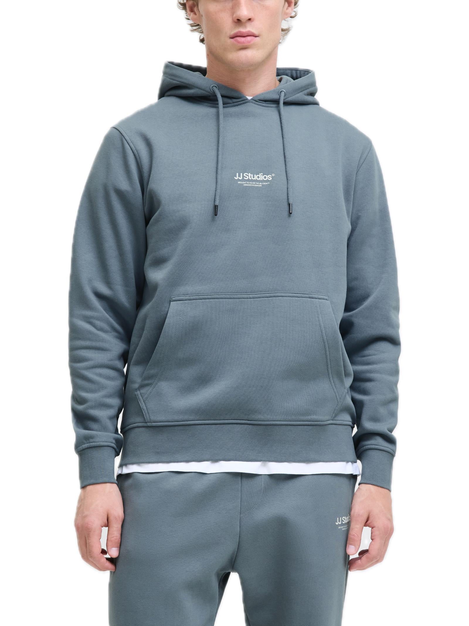 Felpa Jack & Jones Soho Petrolio con cappuccio 12278789 /Stormy Weather JACK & JONES 