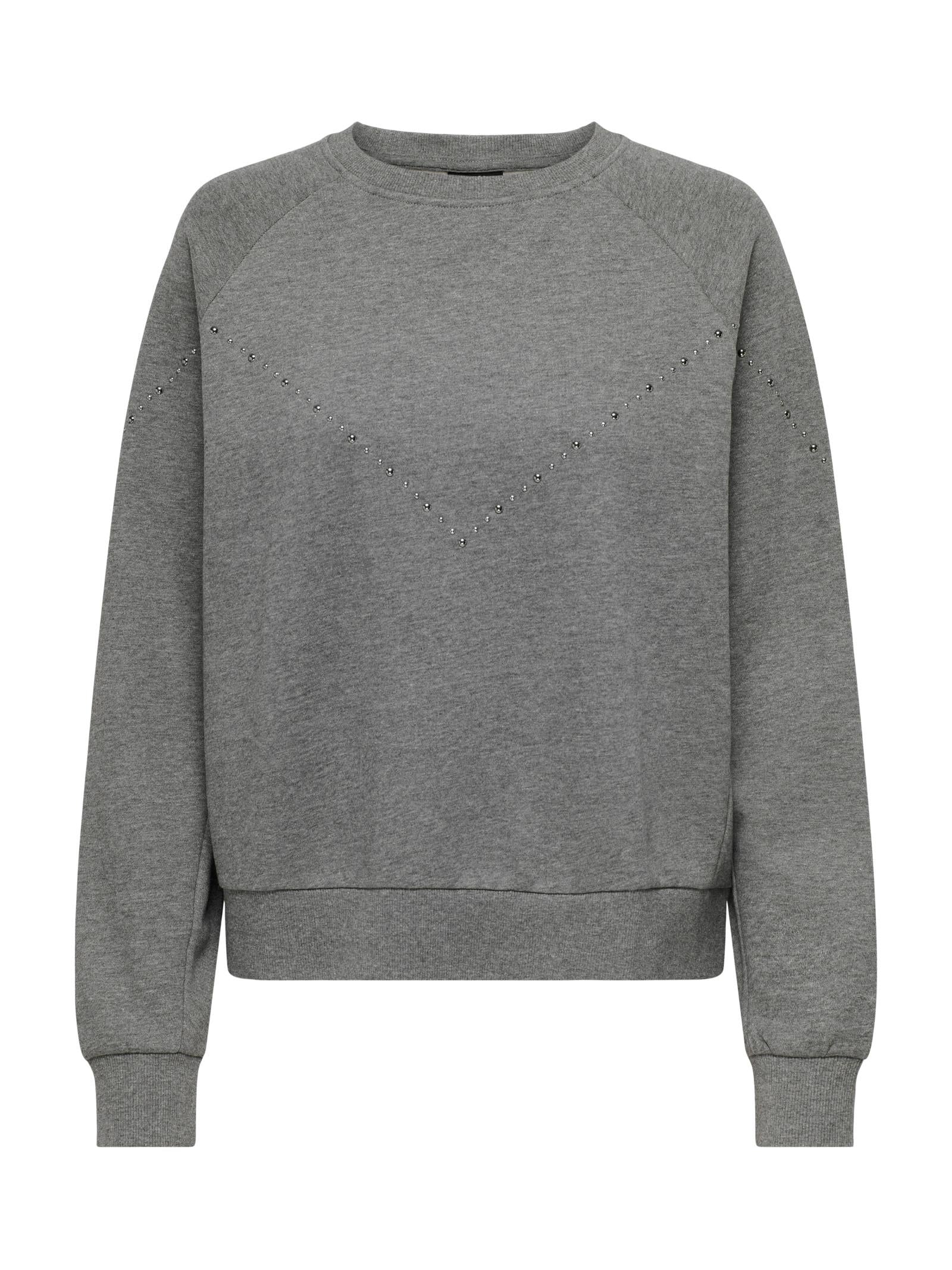 Felpa Jacqueline De Yong Grigio girocollo 15352914 /Medium Grey Melange JDY 