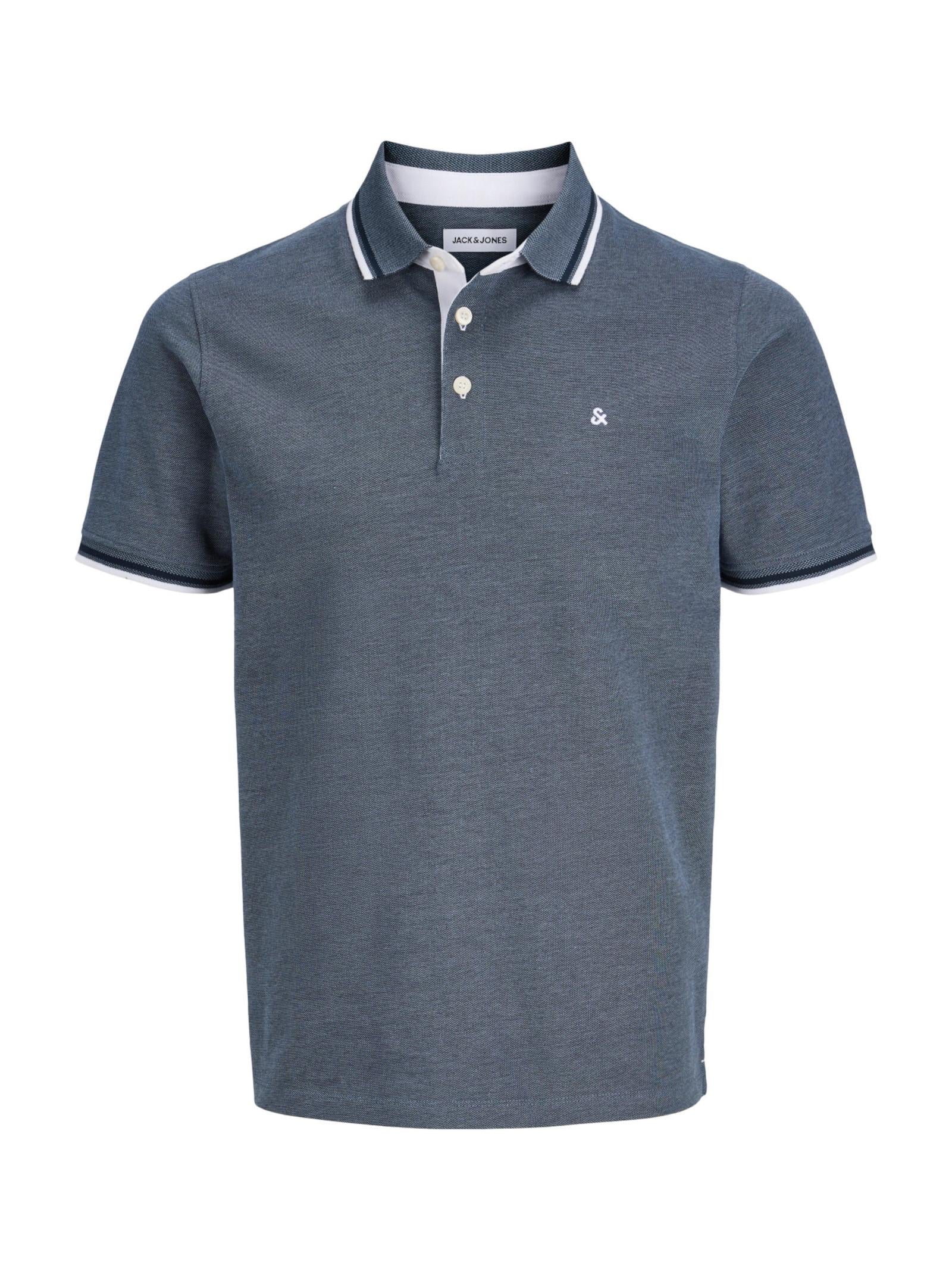 Polo Jack & Jones Paulos Blu slim fit in piquet 12136668 /Blue Mirage JACK & JONES 
