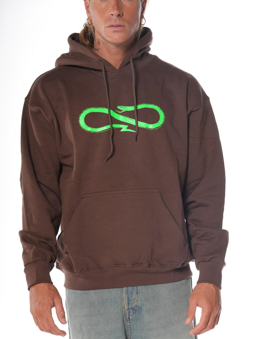 Felpa Propaganda Marrone Logo classic FE428 MARRONE PROPAGANDA 