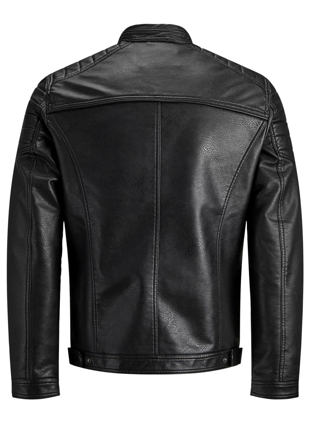 Giubbotto Jack & Jones Nero Rocki ecopelle 12147218 /Black JACK & JONES 