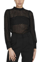 Blusa Jacqueline De Yong Nero girocollo